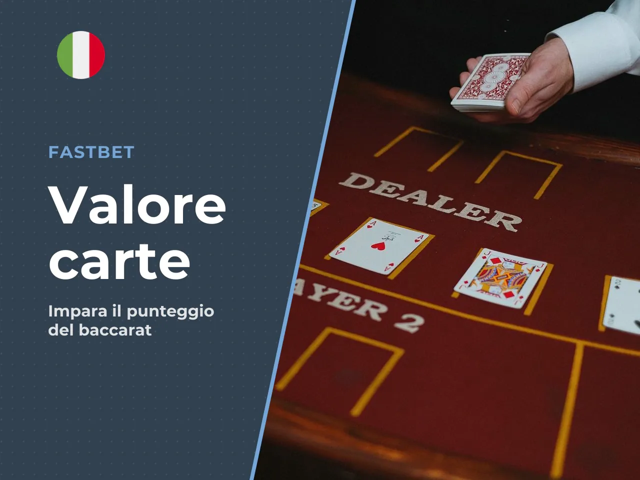 Quanto valgono le carte nel baccarat
