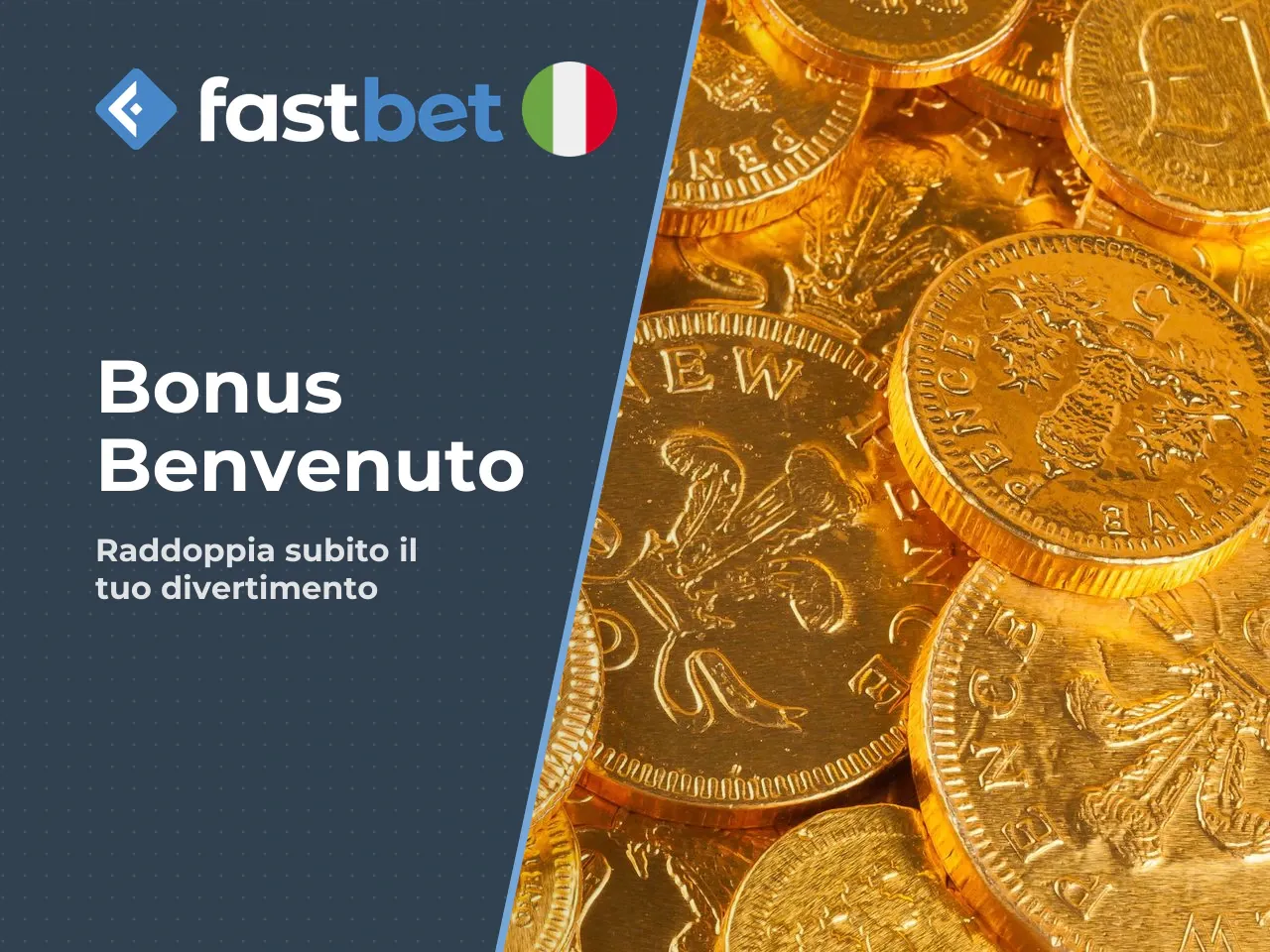 Bonus di benvenuto su scommesse sportive e casino