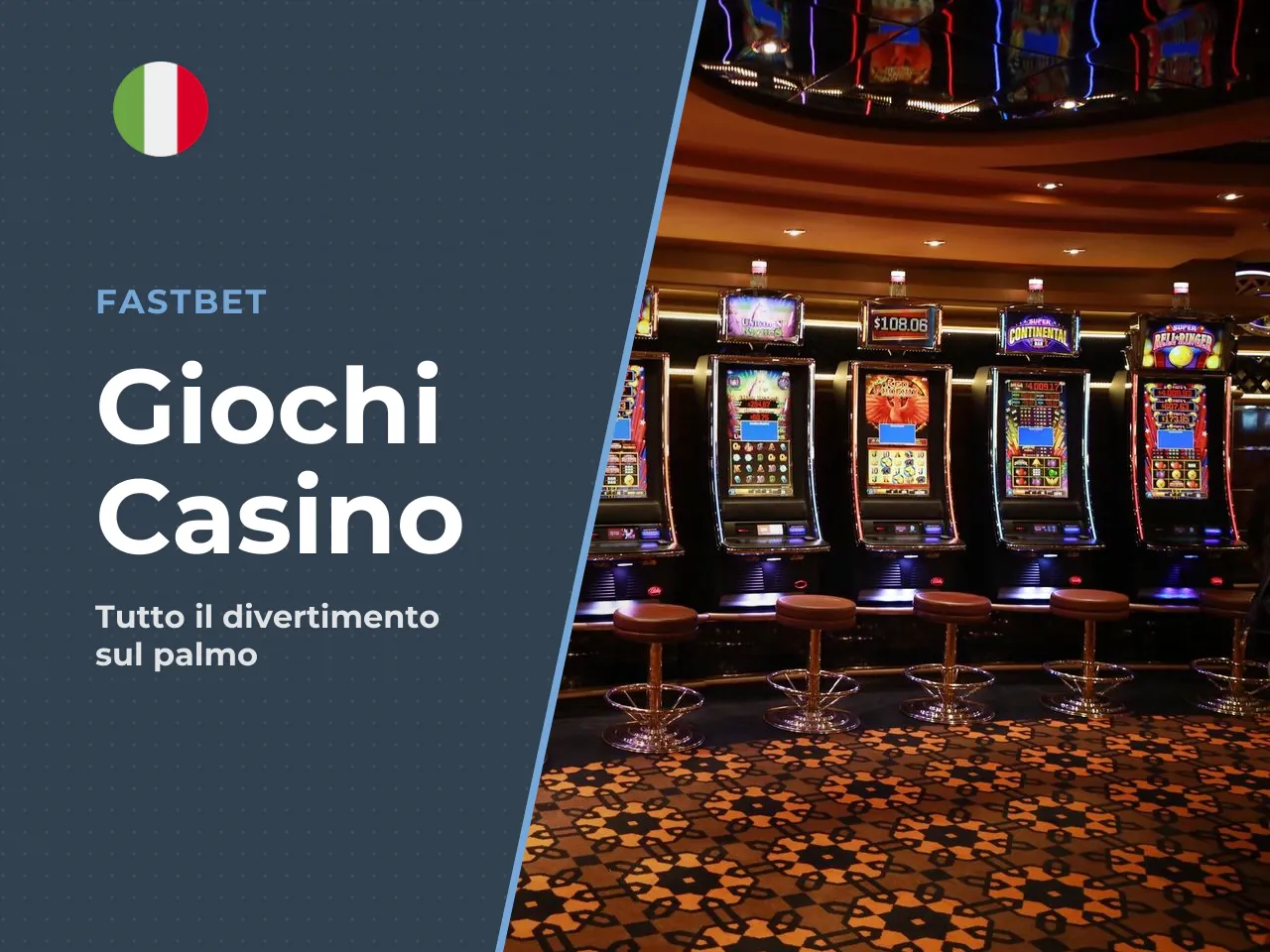 Casino, slot e altri giochi disponibili