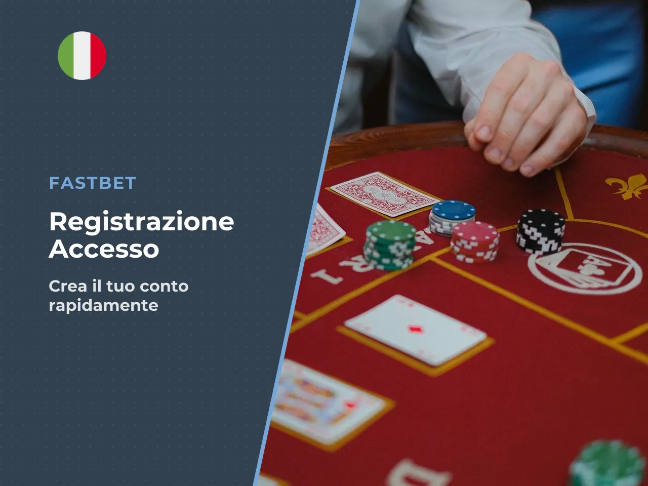 Registrazione del conto e accesso al casino