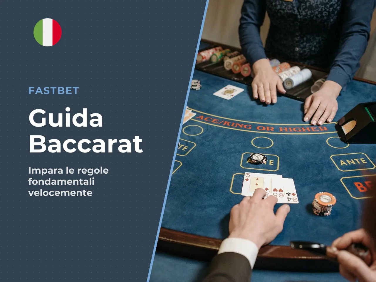Come funziona una partita di baccarat in poche mosse