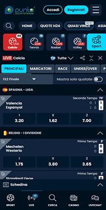 puntoscommesse giochi del casino live