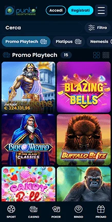 puntoscommesse giochi con soldi veri